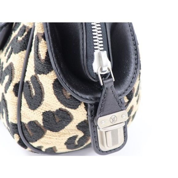 Louis Vuitton Leopard Baby Mini Boston Bag Handbag Jacquard Canvas - Picture 5 of 7